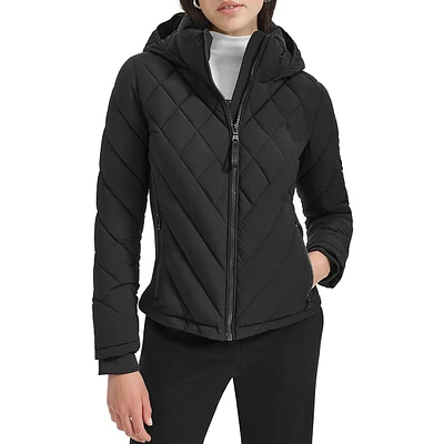 Hooded Side-Panel Packable Jacket