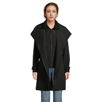 Belted Softshell Coat With Core Bib