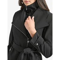 Belted Softshell Coat With Core Bib