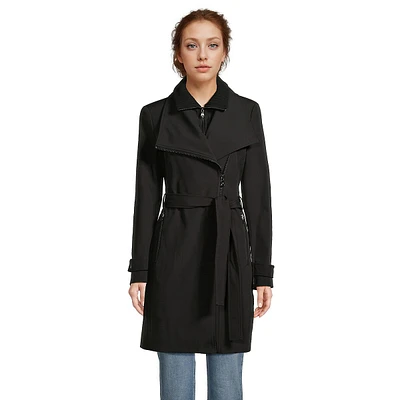 Belted Softshell Coat With Core Bib