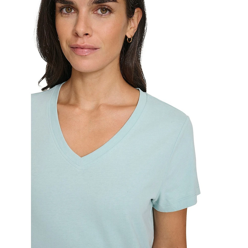 CK Side Logo V-Neck T-Shirt
