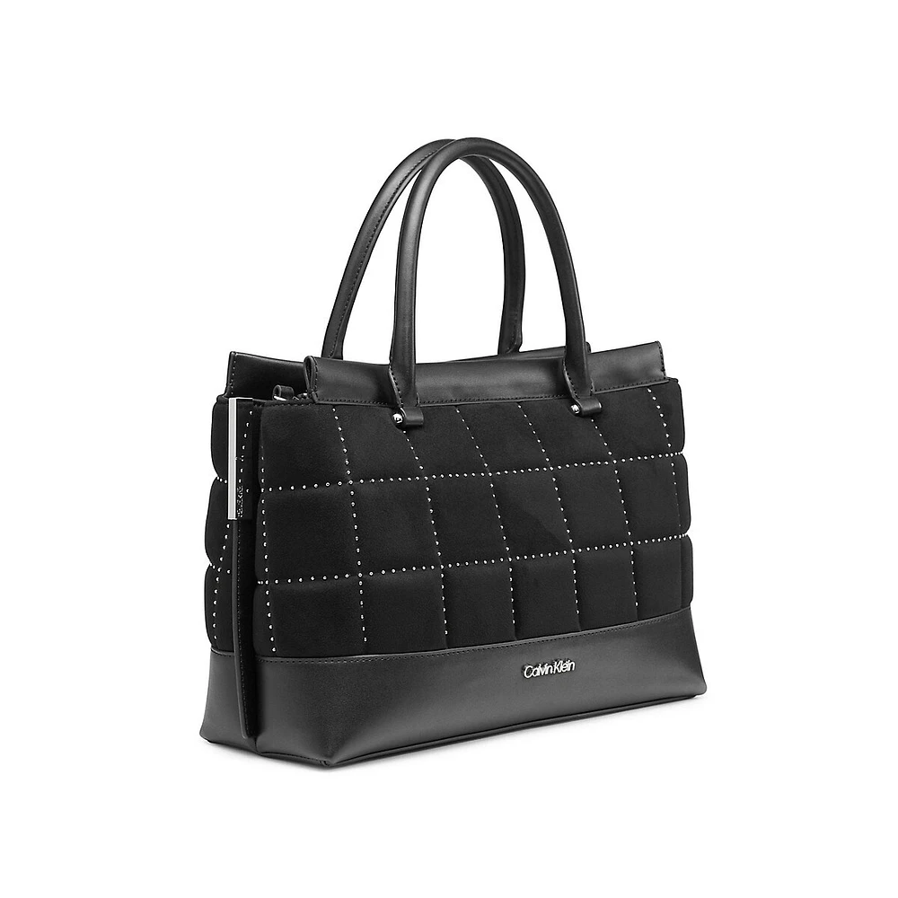 Bianca Studded Puffy Quilt Satchel