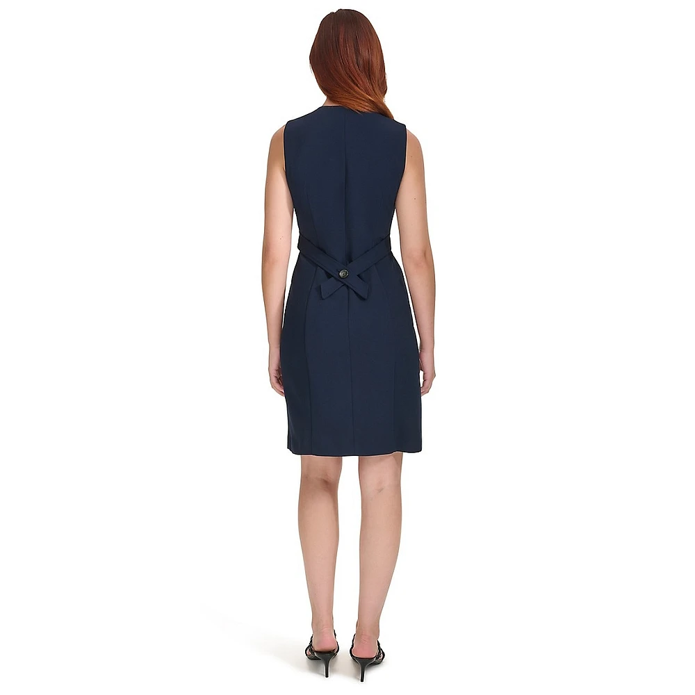 Sleeveless Sheath Vest Dress