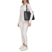 Granite Compartmentalized Shoulder Tote