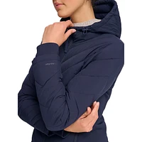 Veste matelassée compressible courte à capuchon