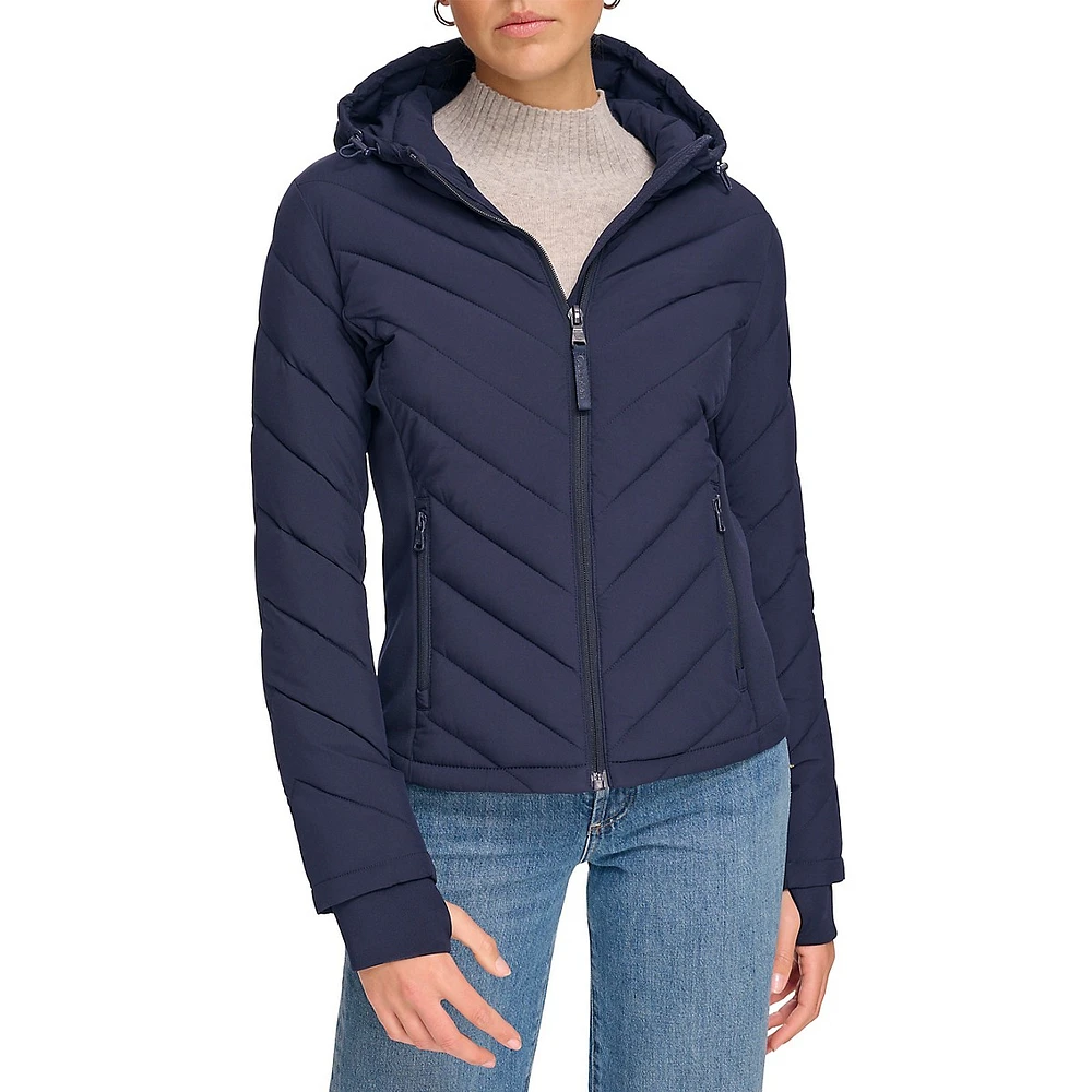 Packable Hooded Short Puffer Jacket