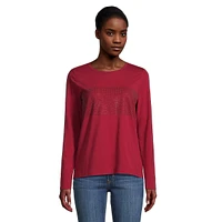 Embellished Long-Sleeve T-Shirt