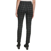 Plaid Twill Leggings