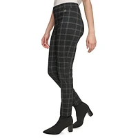 Plaid Twill Leggings