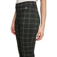 Plaid Twill Leggings