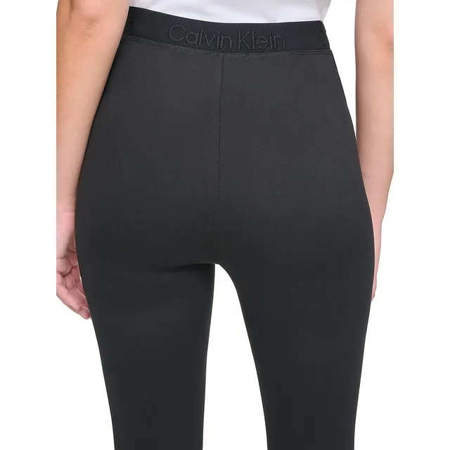 Calvin Klein Performance High-Rise Zip-Pocket Logo Tape Tights