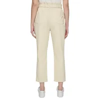 Paperbag Tapered Cropped Pants