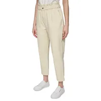 Paperbag Tapered Cropped Pants