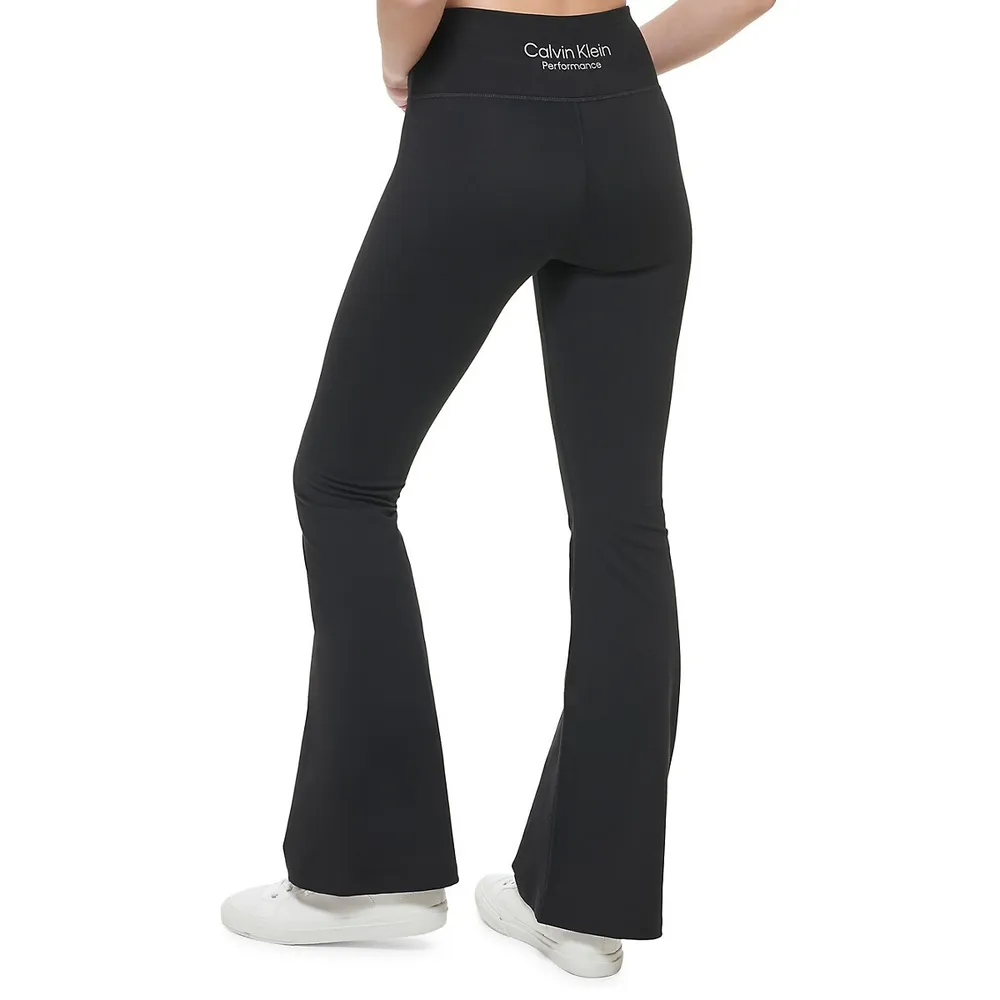 Calvin Klein Performance High Waist Flare Leg Pants