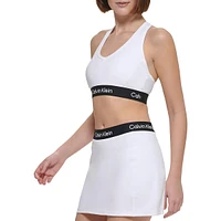 Medium-Support Logo-Band Racerback Sports Bra PFPT2476