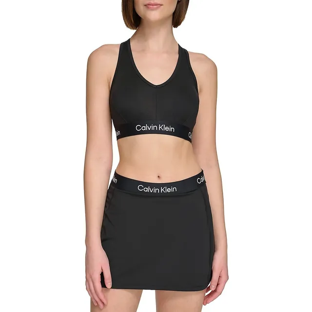 Performance Logo Band Unlined Medium Impact Crop Top