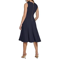Plus Robe ajustée et évasée à encolure en V