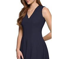 Plus Robe ajustée et évasée à encolure en V