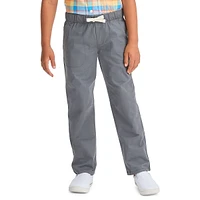 Boy's Stretch-Woven Straight-Fit Pull-On Pants