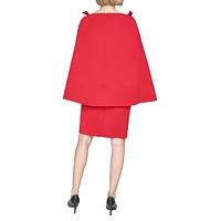 Cape & Bows Scuba Crepe Sheath Dress