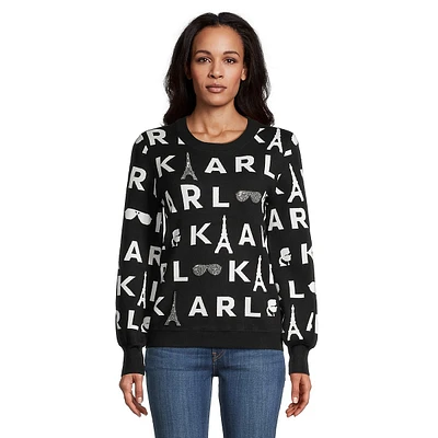 Pull Karl Icon orné de strass