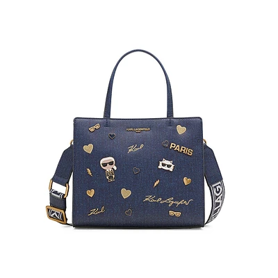 Maybelle Denim Satchel