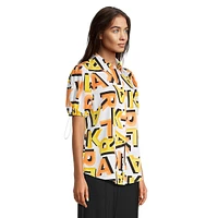 Karl-Print Bungee-Short Sleeve Shirt