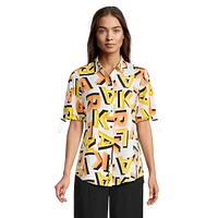 Karl-Print Bungee-Short Sleeve Shirt