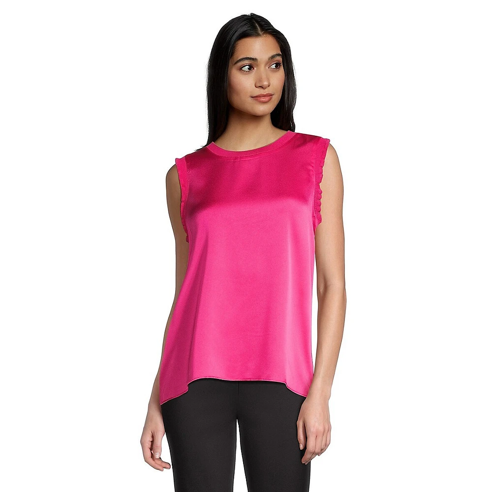 Lettuce-Edge Sleeveless Top