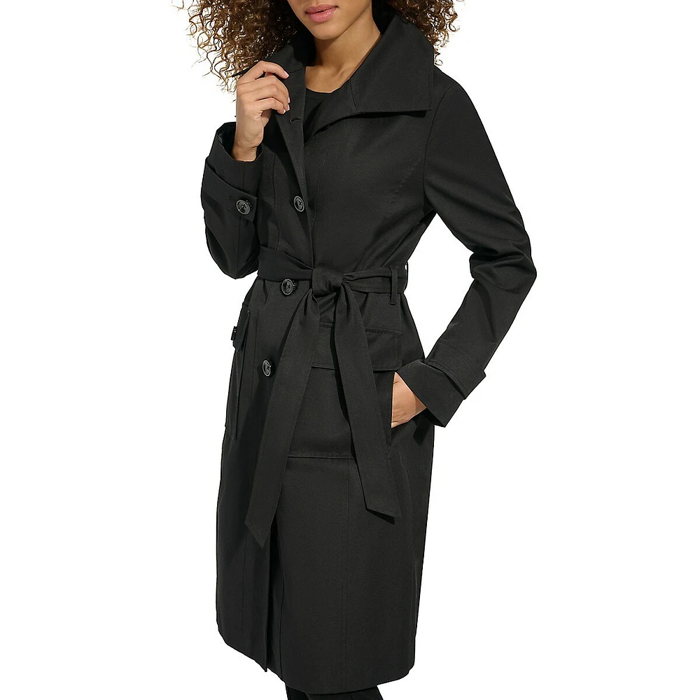 Wing Collar Trench Coat