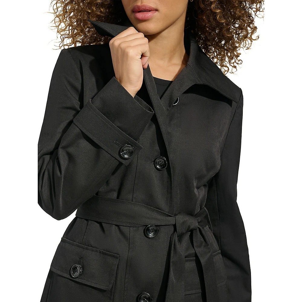 Wing Collar Trench Coat