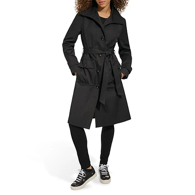 Wing Collar Trench Coat