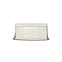 Albertine Embossed Leather Clutch