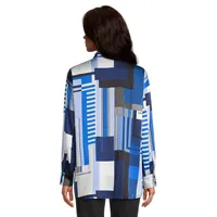 Distorted-Print Shirt