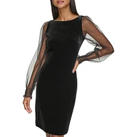 Velvet Sheath Dress