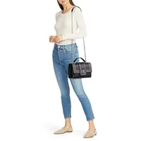 Medium Corinne Embellished Leather Shoulder Bag