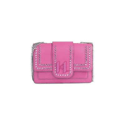 Medium Corinne Embellished Leather Shoulder Bag