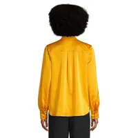 Splitneck Utility-Style Blouse