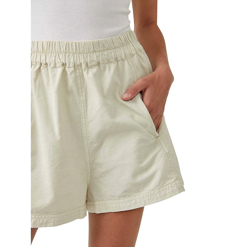 Get Free Poplin Pull-On Shorts