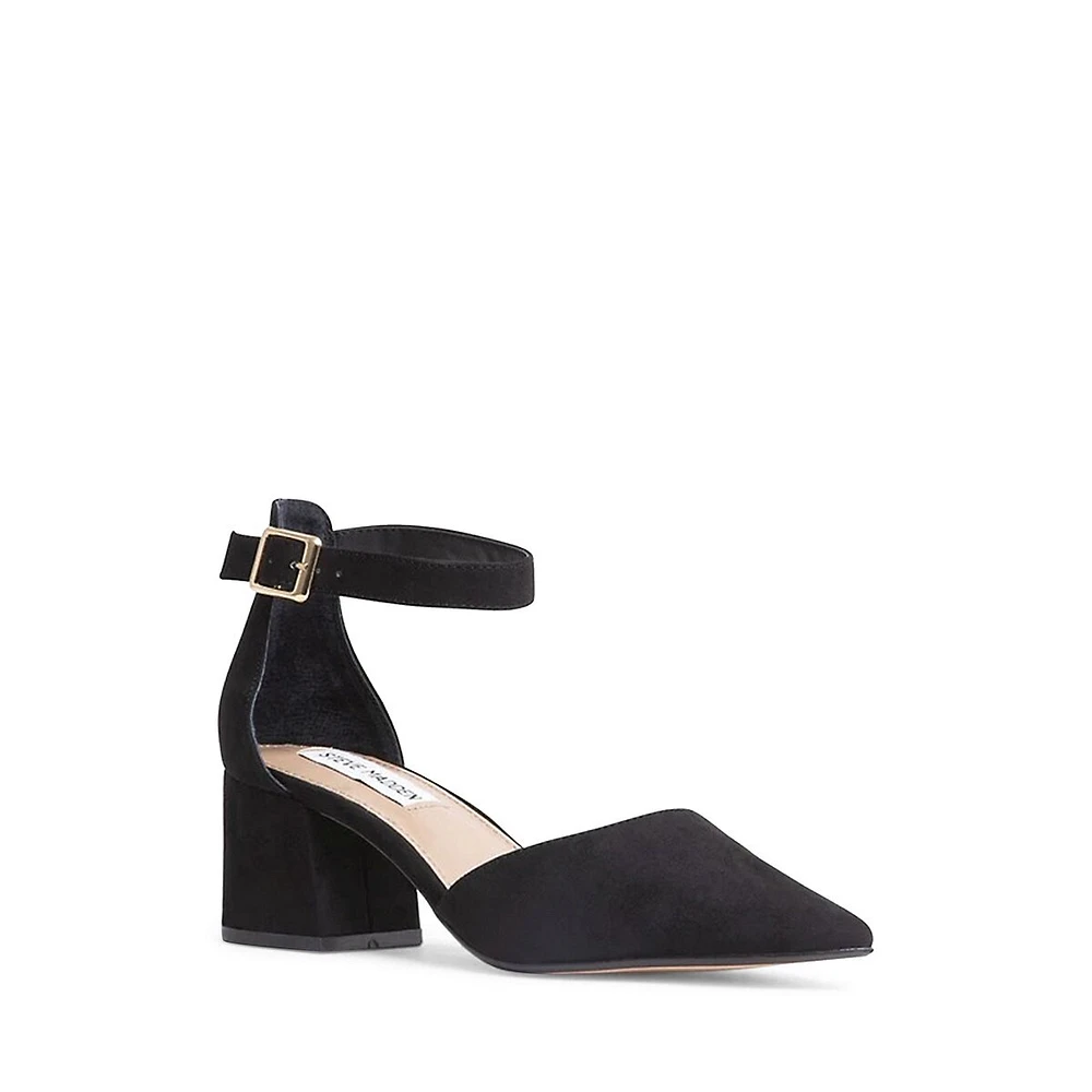 Dailey Pointed-Toe Block-Heel Shoes