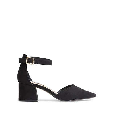 Dailey Pointed-Toe Block-Heel Shoes