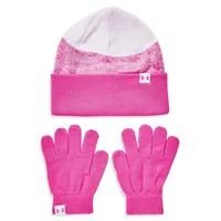 Kid's Knit Toque and Gloves Set