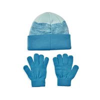 Kid's 2-Piece Toque & Gloves Knit Set