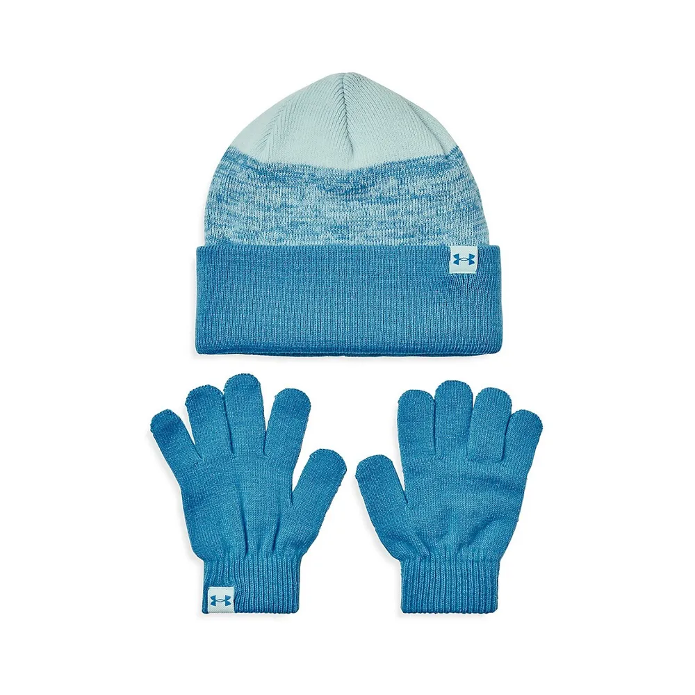 Kid's 2-Piece Toque & Gloves Knit Set