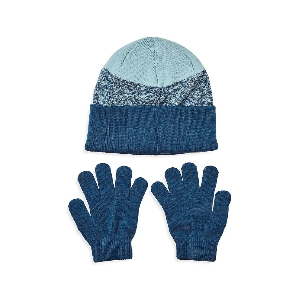 Kid's Knit Toque & Gloves Set