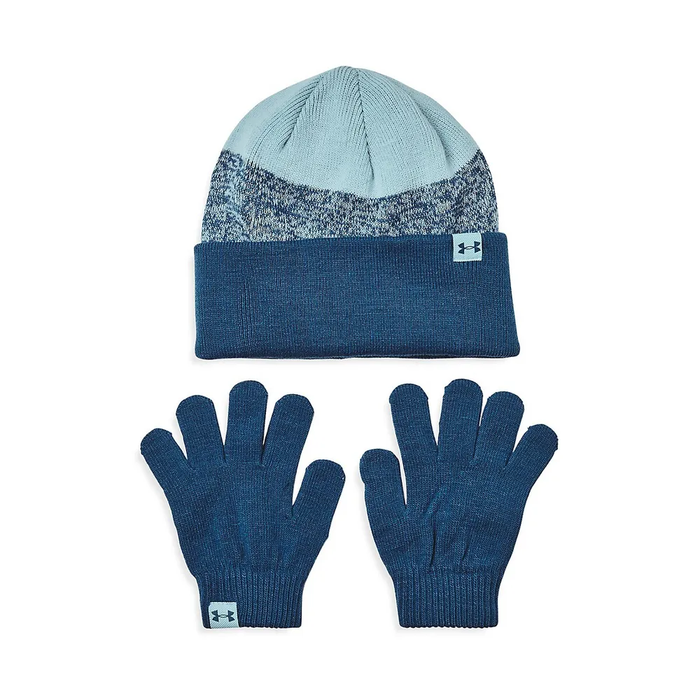 Kid's Knit Toque & Gloves Set