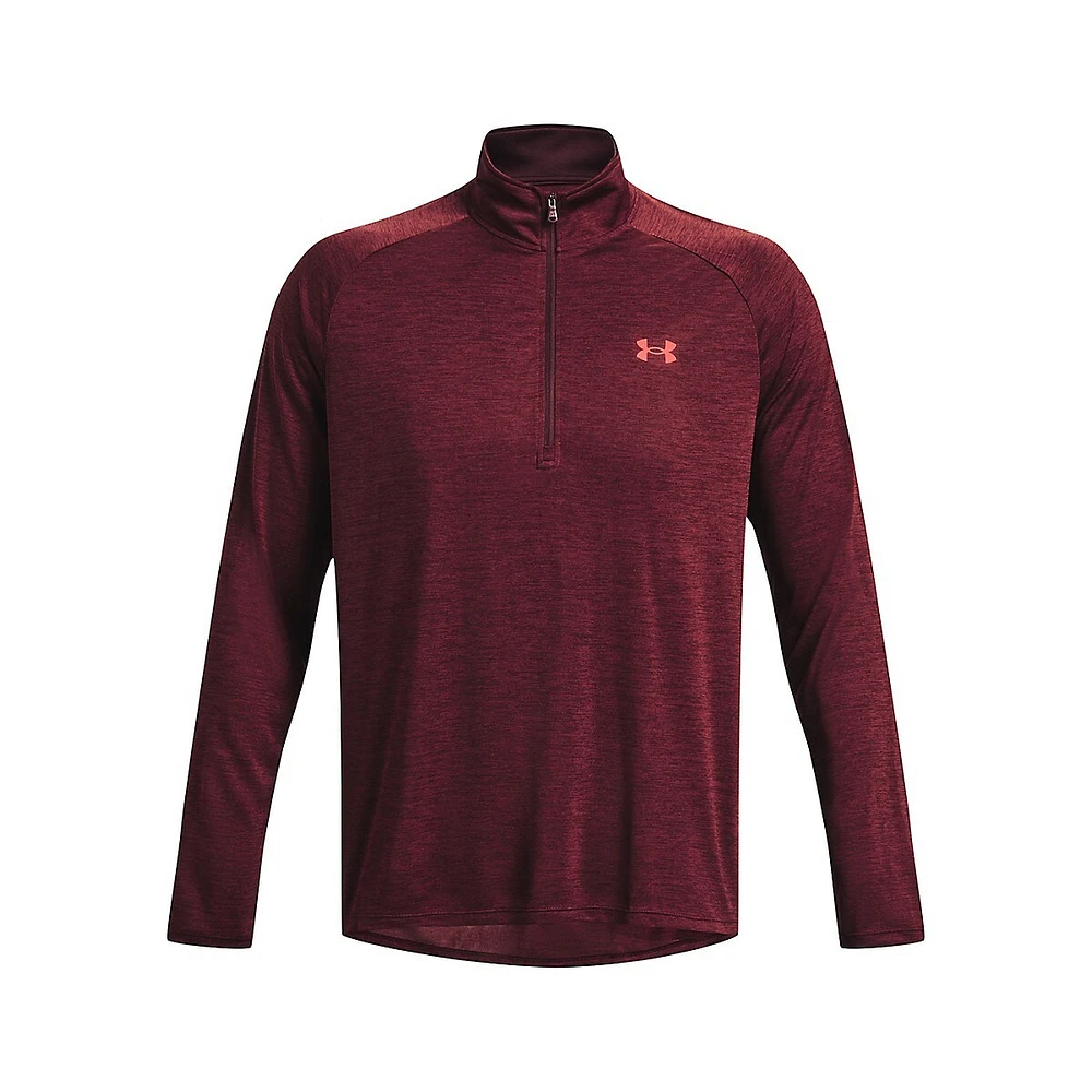 UA Tech Space-Dye Quarter-Zip Top