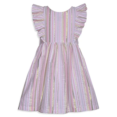 Little Girl's Striped Seersucker Dress