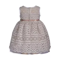 Baby Girl's Floral Band Lace Dress