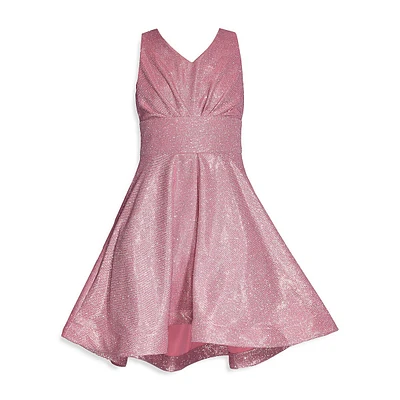 Girl's Sparkle Back-Bow Party Dress